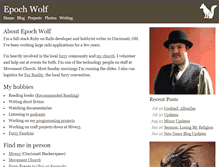 Tablet Screenshot of epochwolf.com